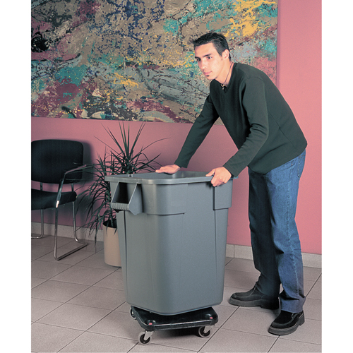 Square BRUTE&reg; Dollies, Polyethylene, Black Les Distributions ICE