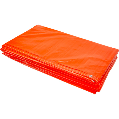B&acirc;ches isol&eacute;es, Poly&eacute;thyl&egrave;ne, Orange, 20' x 12' x 8 mils Les Distributions ICE
