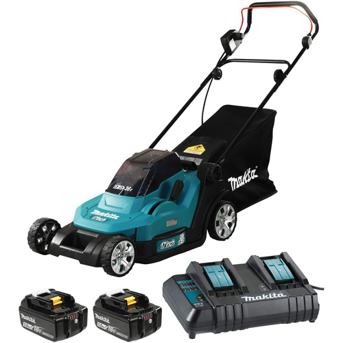 36V 5.0 Ah LXT Lawn Mower Kit, Push Walk-Behind, Battery Powered, 17" Cutting Width Les Distributions ICE