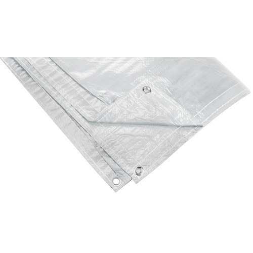 B&acirc;che isol&eacute;e, Poly&eacute;thyl&egrave;ne, Blanc, 20' x 12' x 8 mils Les Distributions ICE