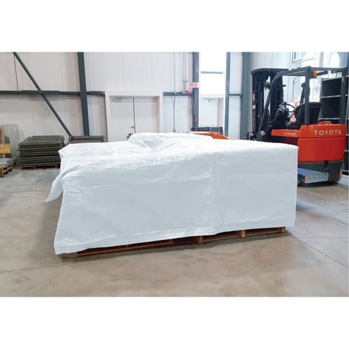 B&acirc;che isol&eacute;e, Poly&eacute;thyl&egrave;ne, Blanc, 20' x 12' x 8 mils Les Distributions ICE