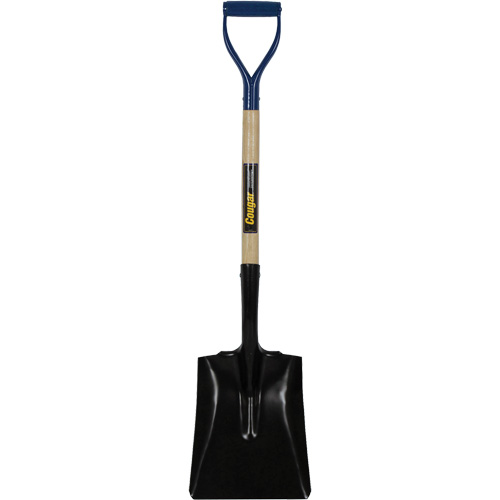 Square Point Shovel, Hardwood, Tempered Steel Blade, D-Grip Handle, 41-1/2" Long Les Distributions ICE