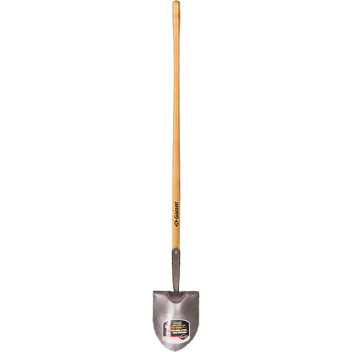 Round Point Shovel, Forged Steel Blade, Hardwood, Straight Handle Les Distributions ICE