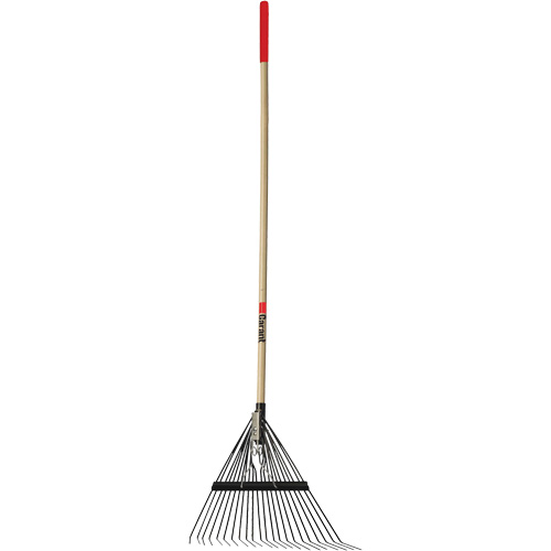 Lawn Rake, 24 Tines, Hardwood Handle, Steel Blade Les Distributions ICE