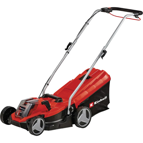 Ensemble tondeuse &agrave; gazon pouss&eacute;e sans fil, Pouss&eacute;e, &agrave; pile, Largeur de coupe 13" Les Distributions ICE