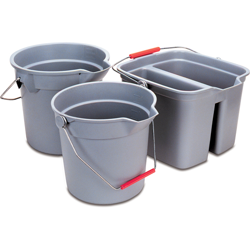 Seau Brute, Capacit&eacute; de 3.5 gal. US (14 pintes), Gris Les Distributions ICE