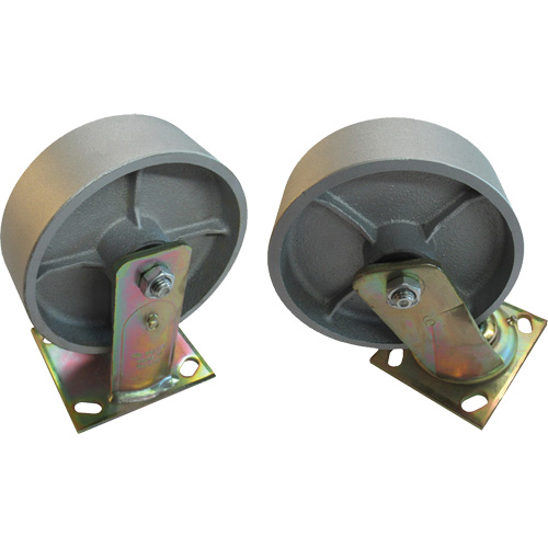 Steel Self-Dumping Hoppers - Caster Sets For Hoppers Les Distributions ICE