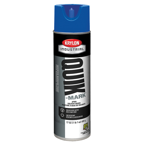 Peinture de marquage industrielle invers&eacute;e &agrave; base de solvant Quik-Mark, 17 oz, Canette a&eacute;rosol Les Distributions ICE