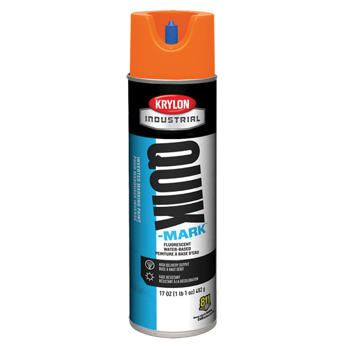 Peinture de marquage industrielle invers&eacute;e &agrave; base d'eau Quik-Mark, 17 oz, Canette a&eacute;rosol Les Distributions ICE