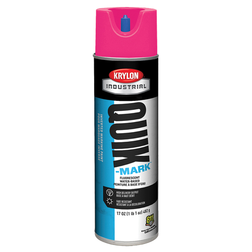 Peinture de marquage industrielle invers&eacute;e &agrave; base d'eau Quik-Mark, 17 oz, Canette a&eacute;rosol Les Distributions ICE