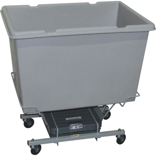 Scale Carts, Polyethylene, 33" L x 23" W x 33" H, 7 cu. ft. Volume, 250 lbs. Capacity Les Distributions ICE