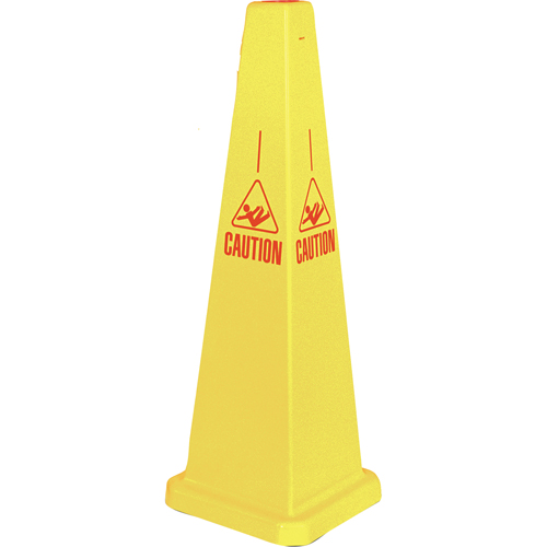 "Caution" Lamba Traffic Cones, English with Pictogram Les Distributions ICE