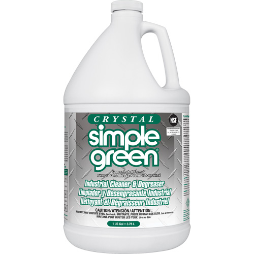 Nettoyant et d&eacute;graissant industriel Crystal Simple Green , 1 gal., Cruche Les Distributions ICE