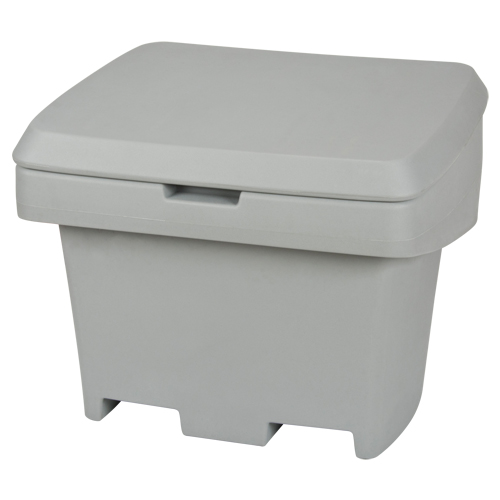 Contenant de rangement robuste pour l'ext&eacute;rieure pour sel et sable, 30" x 24" x 24", 5,5 pi³, Gris Les Distributions ICE