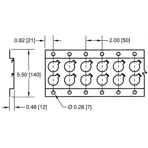 Rails logistiques-Rail horizontal de s&eacute;rie E Les Distributions ICE