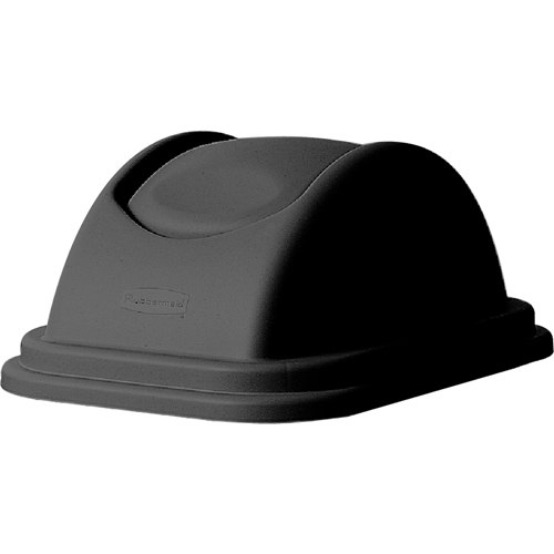 Couvercles pour corbeilles &agrave; papier en plastique, Couvercle bomb&eacute;/Couvercle &agrave; battant, Plastique, Convient aux contenants 16" x 11-5/8" Les Distributions ICE