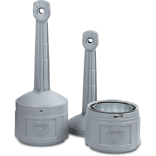 Cendriers Smoker's Cease-Fire, Sur pied, Plastique, Capacit&eacute; 4 gal. US, Hauteur 38-1/2" Les Distributions ICE