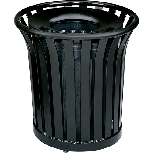 Americana Series Open-Top Waste Receptacle, Steel, 36 US gal. Les Distributions ICE