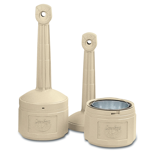 Cendriers Smoker's Cease-Fire, Sur pied, Plastique, Capacit&eacute; 4 gal. US, Hauteur 38-1/2" Les Distributions ICE
