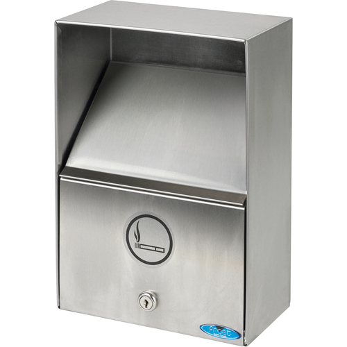 Cendriers, Montage mural, Acier inoxydable, Capacit&eacute; 3,3 litres, Hauteur 13-1/2" Les Distributions ICE