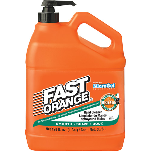 Nettoyant &agrave; mains, Lotion, 3,78 L, Bouteille &agrave; pompe, Orange Les Distributions ICE