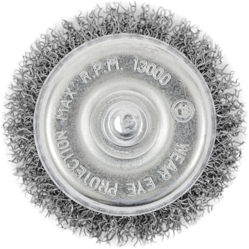 Shaft Mounted Crimped Cup Brush Les Distributions ICE