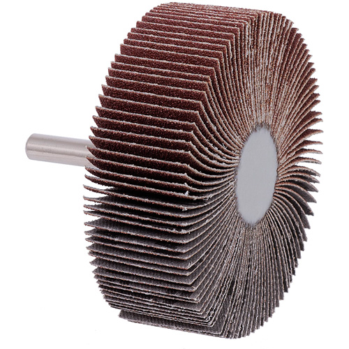 Roue &agrave; lamelles mont&eacute;e sur tige, Grain 60, 3" x 1" x 1/4" Les Distributions ICE