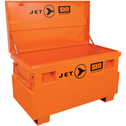 JSB-4824 Heavy-Duty Jobsite Tool Storage Box, 48-1/8" x 24-1/8" x 28-3/8", Steel, Orange Les Distributions ICE
