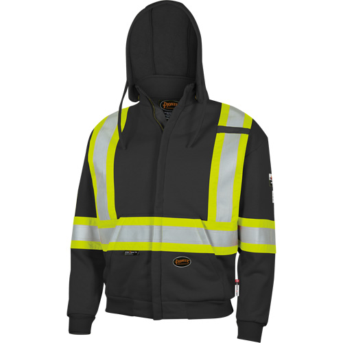 337SF Capuche &agrave; fermeture &eacute;clair ignifug&eacute;e, Hommes, Petit, Noir, 22 cal/cm² Les Distributions ICE