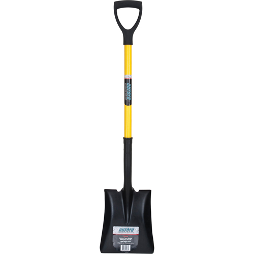 Square Point Shovel, Fibreglass, Tempered Steel Blade, D-Grip Handle, 32-1/2" Long Les Distributions ICE