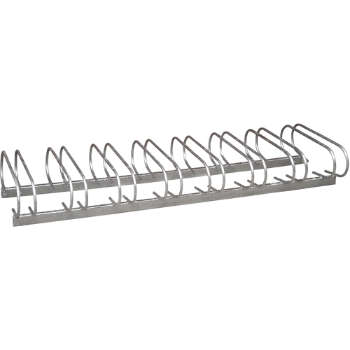 Style Bicycle Rack, Galvanized Steel, 8 Bike Capacity Les Distributions ICE
