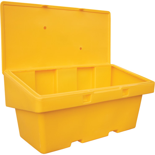 Salt Sand Container SOS, With Hasp, 72" x 36" x 36", 36 cu. Ft., Yellow Les Distributions ICE