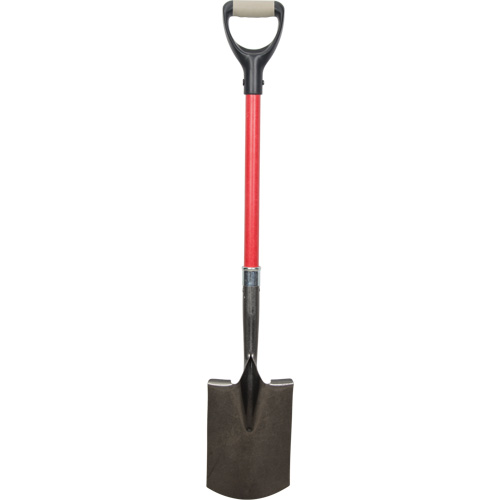Pelles robustes, Fibre de verre, Lame Acier au carbone, Manche en Prise en D, Longueur 30-1/2" Les Distributions ICE