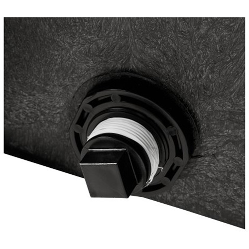 Stock Tank, 39" D x 58" W x 25" H, 1200 lbs. Capacity, Black Les Distributions ICE