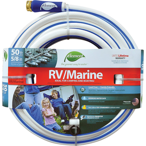 Element Marine & RV Water Hoses, PVC, 5/8" dia. x 50' Les Distributions ICE
