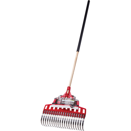 Multi-Purpose Lawn Rake, 20" Blade, 20 Tines, Hardwood Handle, Steel Blade Les Distributions ICE