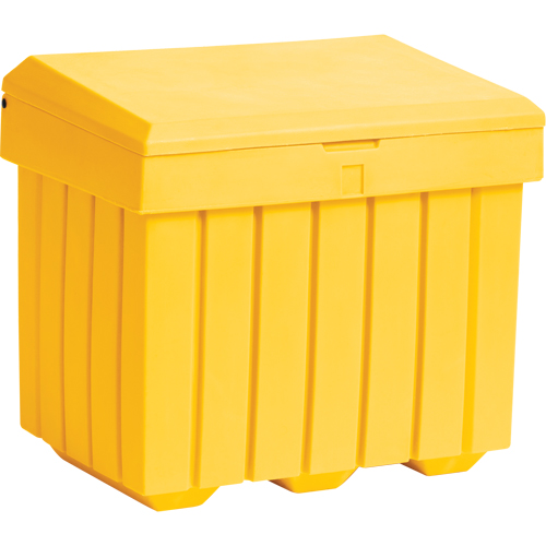 Conteneur d'entreposage &eacute;conomique pour sel/sable, 32" x 23" x 27-1/2", 10 pi³, Jaune Les Distributions ICE