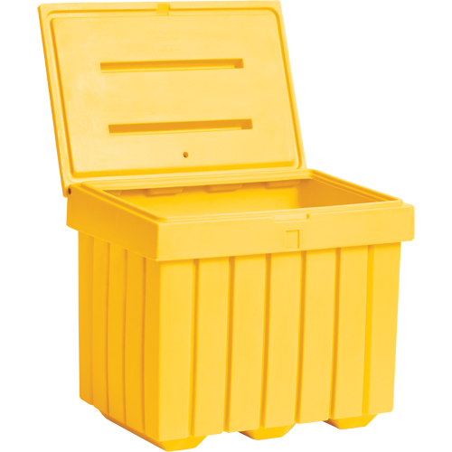 Conteneur d'entreposage &eacute;conomique pour sel/sable, 32" x 23" x 27-1/2", 10 pi³, Jaune Les Distributions ICE