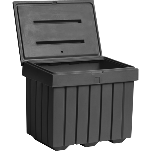 Conteneur d'entreposage &eacute;conomique pour sel/sable, 32" x 23" x 27-1/2", 10 pi³, Gris Les Distributions ICE