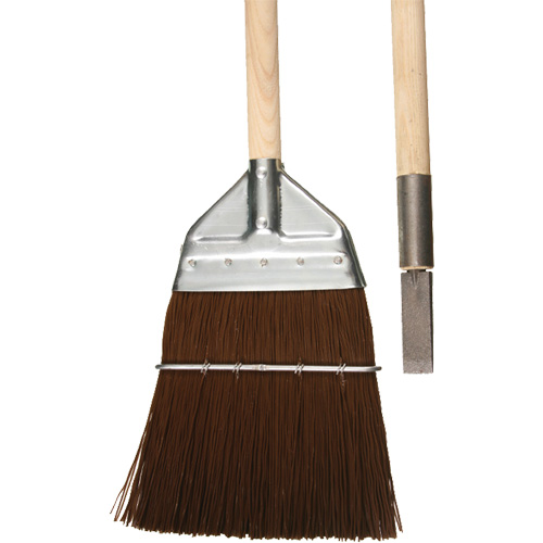 Balai de cantonnier avec ciseau, Manche en Bois, Soies en Polypropyl&egrave;ne, 56" lo Les Distributions ICE