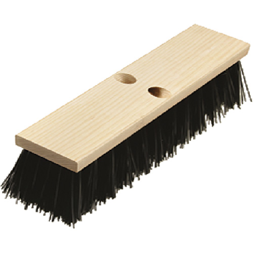 Heavy-Duty Street Broom, 16", Coarse/Stiff, Polypropylene Bristles Les Distributions ICE