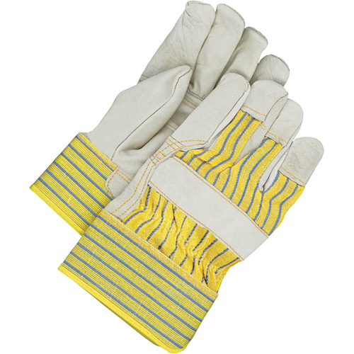 Fitters Gloves with Patch Palm, One Size, Grain Cowhide Palm, Fleece Inner Lining Les Distributions ICE