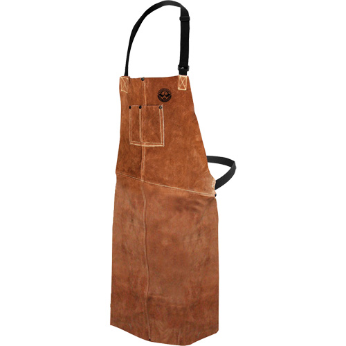 Tablier de soudage en cuir, Salopette, 36" lo, Brun Les Distributions ICE