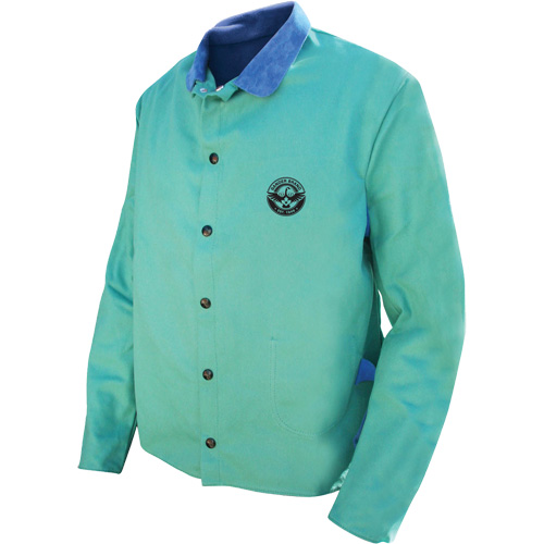Veste de soudage Gander Brand Banox FR, Coton/Cuir, 2T-Grand, Vert Les Distributions ICE