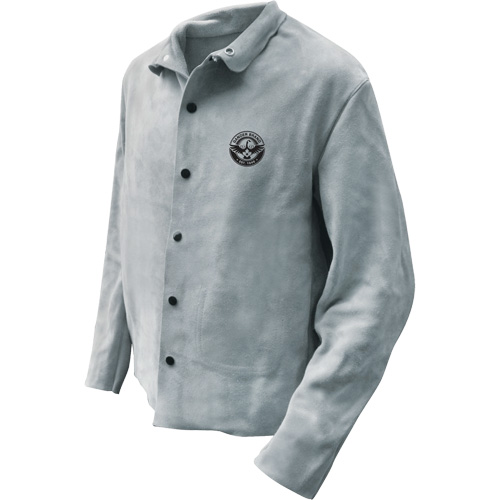 Welder Jacket, Leather, 2X-Large, Grey Les Distributions ICE