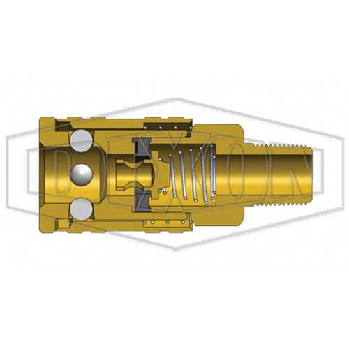 M-Series ARO Pneumatic Manual Coupler, 1/4" Les Distributions ICE