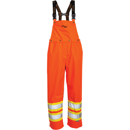 Salopette 300 deniers Journeyman, Polyester, Grand, Orange haute visibilit&eacute; Les Distributions ICE