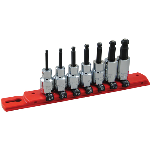 SAE Ball-Nose Socket Set, 7 Pcs Les Distributions ICE
