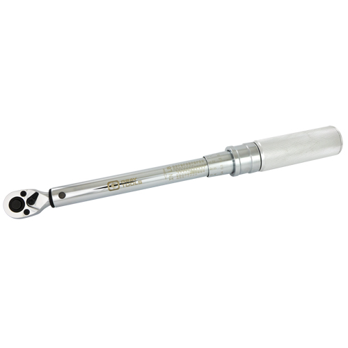Cl&eacute; dynamom&eacute;trique &agrave; microm&egrave;tre robuste, &agrave; cliquer, Entraînement 1/4" carr&eacute;, 30 - 250 lb-po Les Distributions ICE