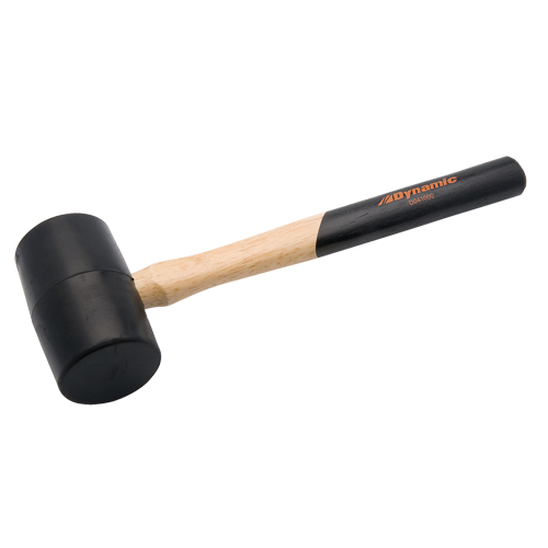 Rubber Mallet, 1.5 lbs., Wood Handle, 13" L Les Distributions ICE